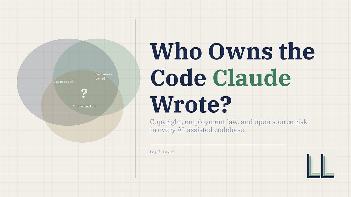 Who Owns the Code Claude Wrote?